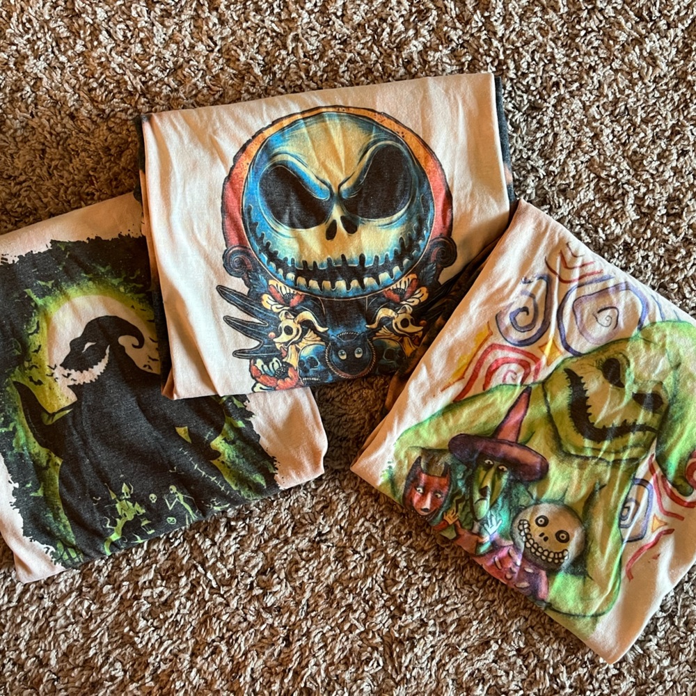 The Nightmare Before Christmas T-Shirt Bundle (3 Pack)
